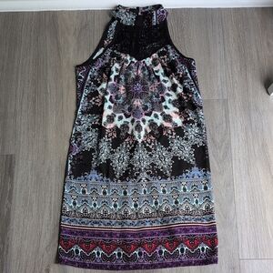 Xhilaration Black and White Halter Dress